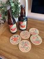 Oude Amstel Bier Pilsener flesjes (vol) en 5 bierviltjes, Flesje(s), Ophalen of Verzenden, Amstel