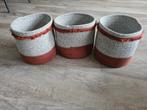 Set van 3 manden, Ophalen, Zo goed als nieuw, Rond, Riet