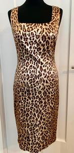Dolce & Gabbana jurk dieren print, Dolce & Gabbana, Beige, Ophalen of Verzenden, Zo goed als nieuw