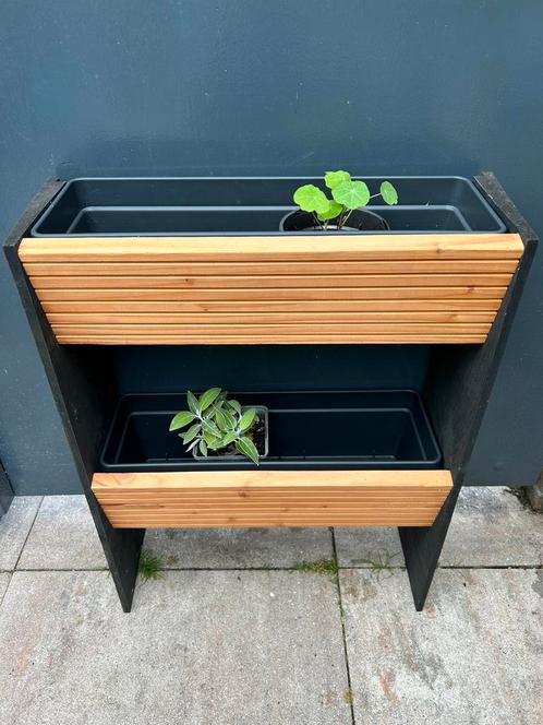 Plantenrekje - plantenbak - kruidenrekje - Nieuw!, Tuin en Terras, Bloembakken en Plantenbakken, Nieuw, Hout, Balkon, Tuin, 30 tot 60 cm