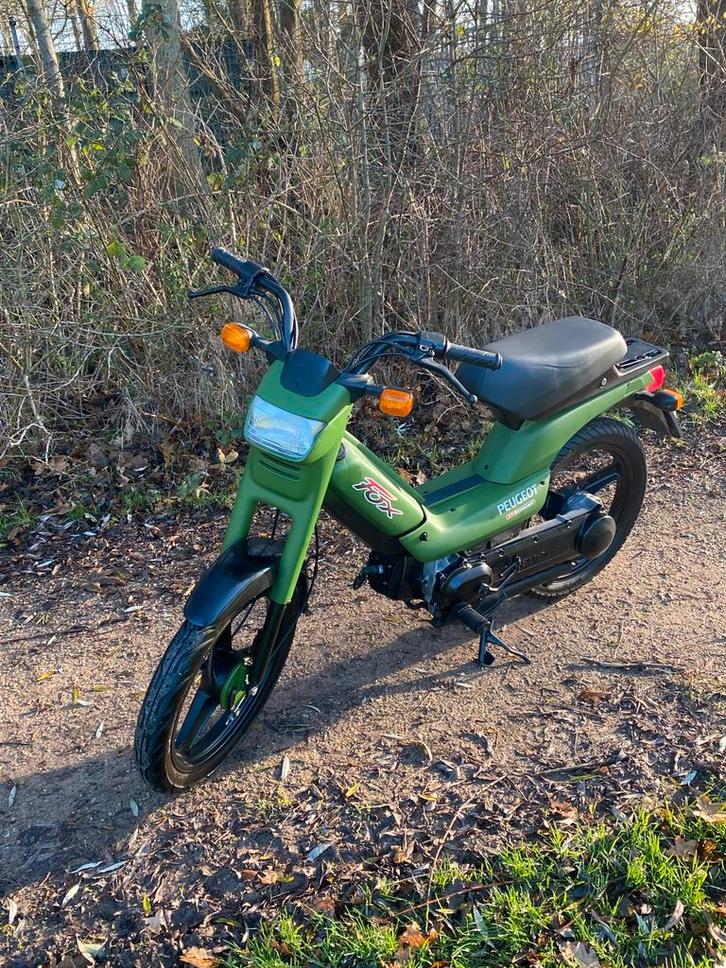 Peugeot Fox brommer (geel kenteken) - loopt goed!, Fietsen en Brommers, Brommers | Peugeot, Gebruikt, Ophalen