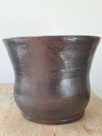 Grote bloempot binnen, Gebruikt, Rond, Binnen, Aardewerk
