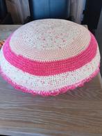 handgemaakte gehaakte poef, Huis en Inrichting, Banken | Voetenbanken en Poefen, Minder dan 50 cm, Rond, Minder dan 50 cm, Ophalen of Verzenden