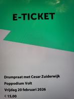 2 kaartjes Cesar Zuiderwijk 20 feb Volt, Twee personen, Februari