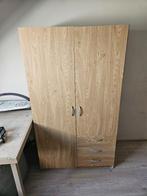 Kledingkast bruin - Eikenhout 180cm hoog, Huis en Inrichting, Ophalen, 150 tot 200 cm, Eikenhout, Zo goed als nieuw