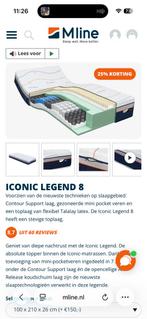 Mline iconic legend 8 160-200, Ophalen of Verzenden, Matras, 200 cm, 160 cm