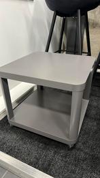 Bijzettafel met wieltjes grijs Nieuw, Ophalen, Vierkant, Nieuw, 50 tot 100 cm