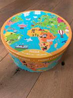 Puzzel Scratch wereldbol 100 stukjes, Ophalen of Verzenden, Minder dan 500 stukjes, Zo goed als nieuw