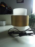 ++++++ goudkleur glazen tafel/kast lamp++++++, Huis en Inrichting, Zo goed als nieuw, Glas, Minder dan 50 cm, Ophalen