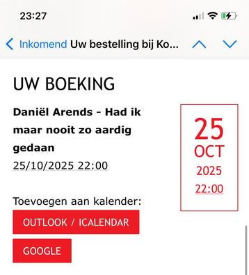 Daniel Arends in Carre 6x beschikbaar voor biedingen