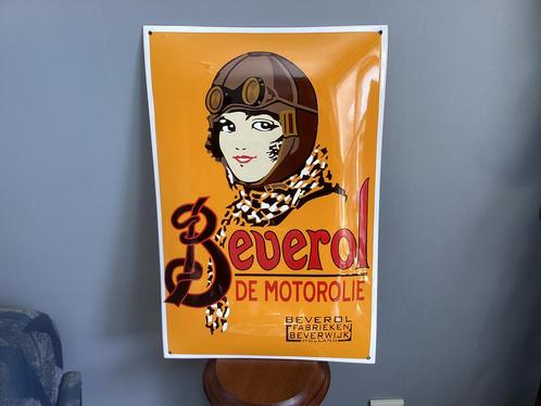 Emaille BEVEROL reclame bord, Antiek en Kunst, Antiek | Emaille, Ophalen of Verzenden