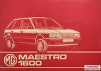 Handboek MG Maestro 1600 SMD8642, Ophalen of Verzenden
