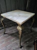 Bijzettafel marmerblad, Minder dan 55 cm, Nieuw, Ophalen of Verzenden, Overige materialen
