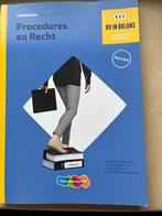 Studieboek Procedures en Recht, theorieboek, Ophalen of Verzenden, Zo goed als nieuw, ThiemeMeulenhoff