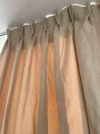 Mooie gordijnen beige crème suede 215 cm hoog te koop!, Ophalen of Verzenden, Nieuw, 200 cm of meer