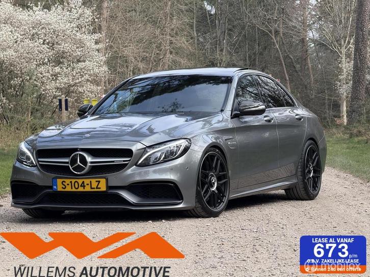 Mercedes C 63 AMG Panoramadak/360 camera/ACC/Sportuitlaat, Auto's, Mercedes-Benz, Bedrijf, Te koop, C-Klasse, 360° camera, ABS