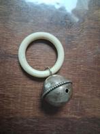 nostalgische oude zilveren rammelaar met bijtring / gekeurd, Ophalen of Verzenden, Zilver