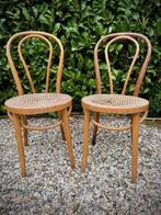 2x Vintage Thonet No.14 bistrostoel naturel, samen €75,-, Ophalen