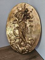 Vintage wandconsole engel in goud, Ophalen of Verzenden
