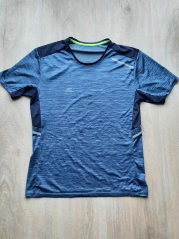 Nieuw sport shirt maat M merk Kalenji kleur blauw beschikbaar voor biedingen