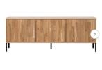 Eiken TV meubel WOOOD - 150cm, Ophalen, Gebruikt, 150 tot 200 cm, Eikenhout