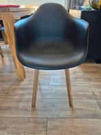4 Zwarte kuipstoelen met kussentje, Huis en Inrichting, Stoelen, Ophalen of Verzenden, Gebruikt, Zwart
