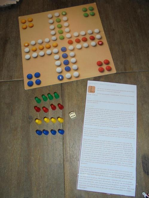 Mens Erger Je Niet op snoepbordspel, Hobby en Vrije tijd, Gezelschapsspellen | Bordspellen, Zo goed als nieuw, Ophalen of Verzenden
