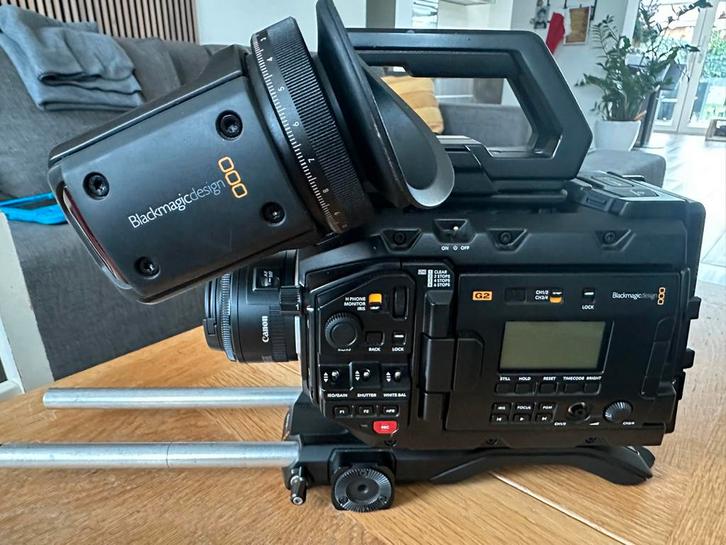 Blackmagic Ursa Mini G2 - met viewfinder enz., Audio, Tv en Foto, Videocamera's Digitaal, Gebruikt, Camera, Geheugenkaart, Overige merken