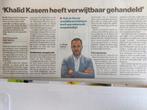 Khalid Kasem / Peter R de Vries Krantartikel krantenknipsel, Verzamelen, Tijdschriften, Kranten en Knipsels, Nederland, Knipsel(s)