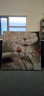 Groot Canvas Schilderij - Bloemen - 100x100cm zgan, Ophalen