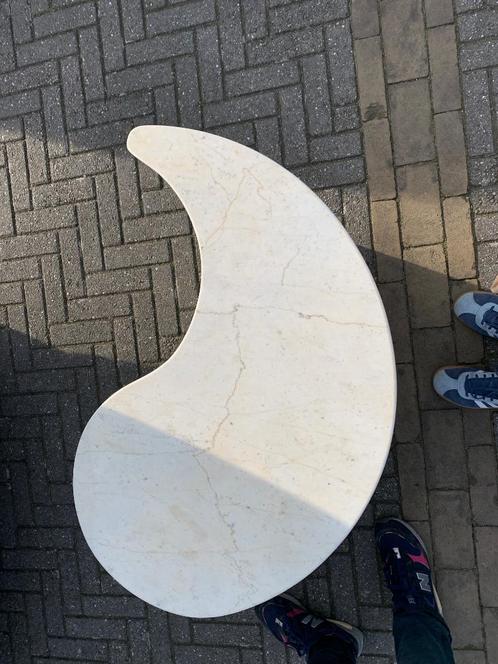 Unieke marmeren salontafel, Huis en Inrichting, Tafels | Salontafels, Zo goed als nieuw, Minder dan 50 cm, Minder dan 50 cm, 100 tot 150 cm