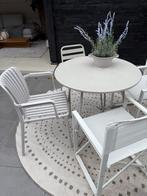 Beige Tuinset met 2 Stoelen, Ophalen, 4 zitplaatsen, Gebruikt, Eettafel