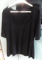 Pescare plus mooi zwart shirt met aparte hals. maat 48, Zwart, Pescara, Zo goed als nieuw, Shirt of Top
