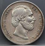 Zilveren rijksdaalder 1851 - 2 1/2 gulden 1851 Willem 3, Koning Willem III, Verzenden, Zilver, Losse munt