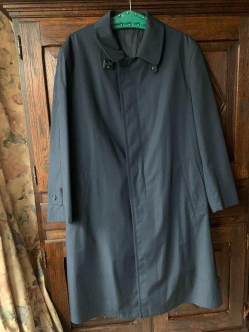 Zwarte langere herenjas jas blinde sluiting ceintuur; oto 63, Kleding | Dames, Jassen | Zomer, Zo goed als nieuw, Zwart, Ophalen of Verzenden