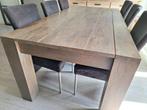 Eettafel + 6 eetstoelen, Huis en Inrichting, Tafels | Eettafels, Ophalen, Gebruikt, 200 cm of meer, 50 tot 100 cm