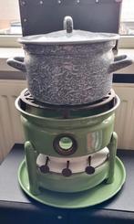 Petroleumstel 3 pits met pan, Ophalen of Verzenden