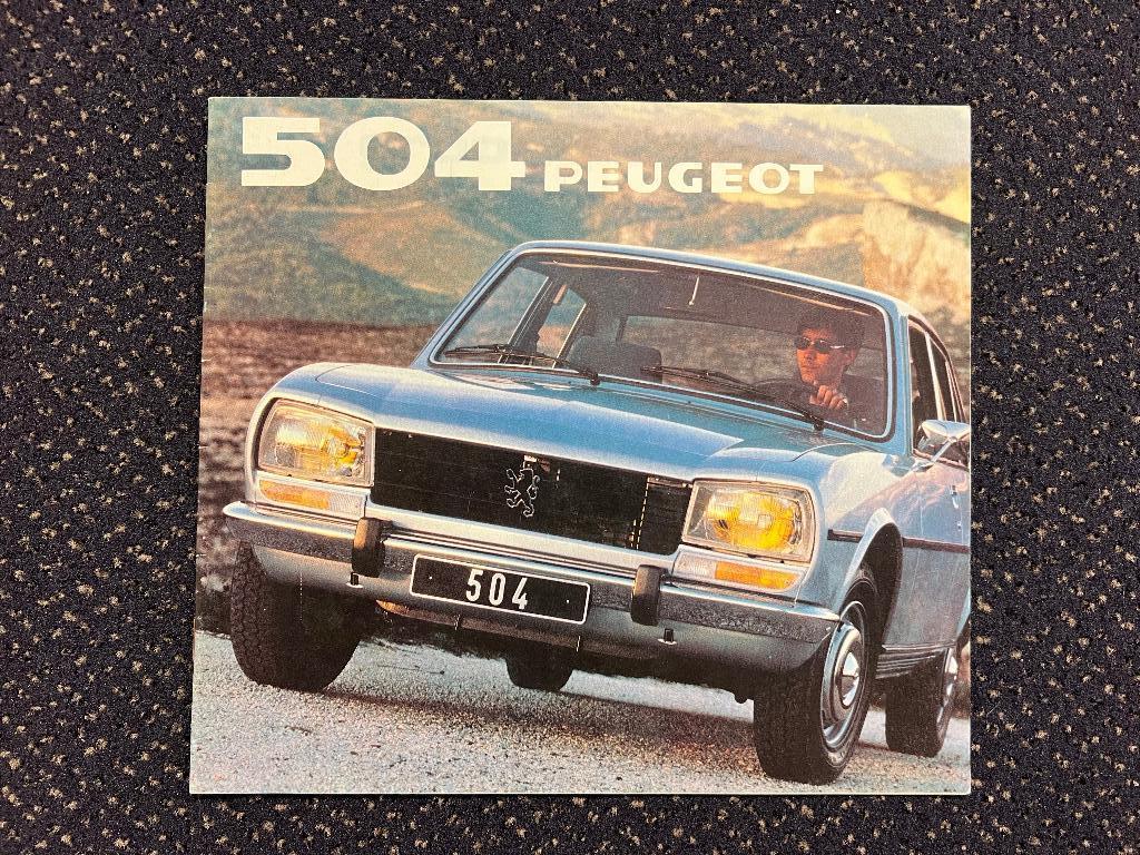 Folder Peugeot 504. 1981, Onbekend, Ophalen of Verzenden, Zo goed als nieuw, Peugeot