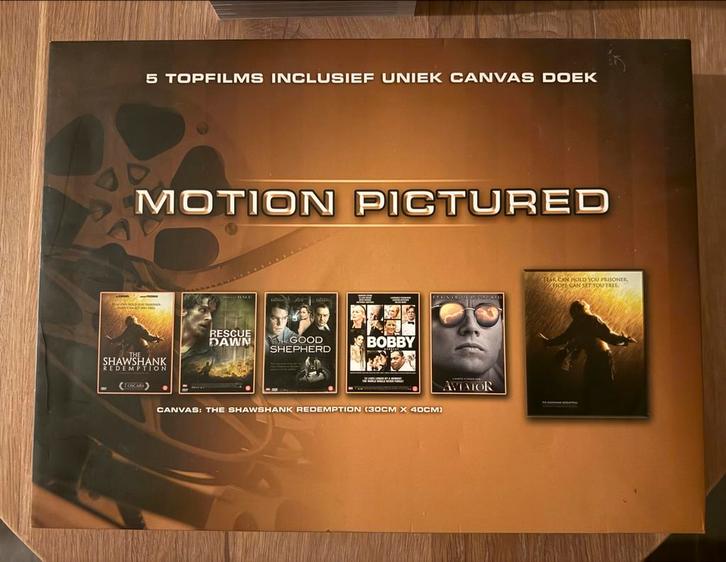 Motion Pictured - 5 Topfilms + Canvas, Cd's en Dvd's, Dvd's | Overige Dvd's, Nieuw in verpakking, Boxset, Vanaf 12 jaar, Ophalen of Verzenden