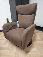 Prominent Wilson Relaxfauteuil donkerbruin stof, Huis en Inrichting, Ophalen of Verzenden, Zo goed als nieuw, Stof, 50 tot 75 cm