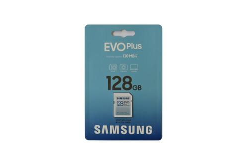 Samsung EVO Plus 128GB SDXC geheugenkaart, Audio, Tv en Foto, Fotografie | Geheugenkaarten, Nieuw, SDXC, 128 GB, Fotocamera, Ophalen of Verzenden