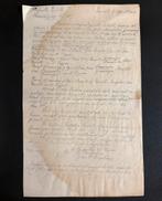 Handgeschreven dienstmededeling extra kolentreinen (1919), Verzamelen, Ophalen of Verzenden, Gebruikt, Trein