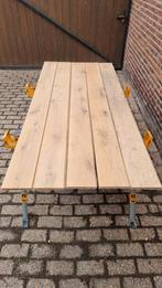 40m² Massief Eiken Vloer, Gebruikt, 10 tot 30 cm, Hout, 150 cm of meer