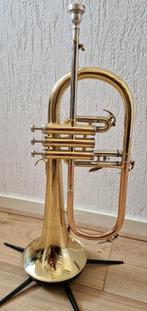 Bugel als nieuw, Muziek en Instrumenten, Blaasinstrumenten | Trompetten, Ophalen of Verzenden, Zo goed als nieuw, Bes-trompet