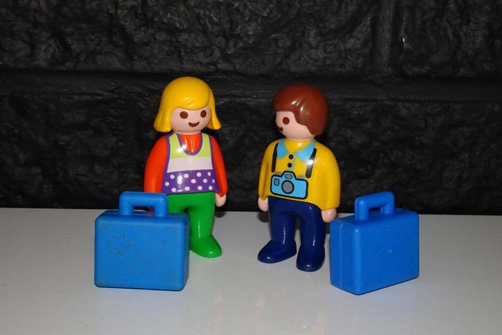 10 - Playmobil 123 vader en moeder op reis, Kinderen en Baby's, Speelgoed | Playmobil, Gebruikt, Ophalen of Verzenden