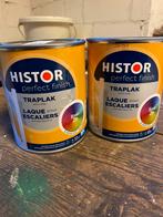 1.5 liter onaangebroken traplak HISTOR, kleur zwart, Doe-het-zelf en Verbouw, Verf, Beits en Lak, Ophalen of Verzenden, Zo goed als nieuw