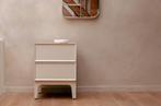 Zuiver June Nachtkastje Bijzettafel Hout Beige | Van €619 nu, 45 tot 60 cm, Minder dan 55 cm, Rond, Nieuw