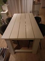 Houten Eettafel - Stevig en Stijlvol!, Huis en Inrichting, Tafels | Eettafels, Ophalen, Gebruikt, 100 tot 150 cm, Grenenhout