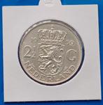 2½ Gulden 1959 Juliana, Postzegels en Munten, Munten | Nederland, Zilver, 2½ gulden, Koningin Juliana, Losse munt