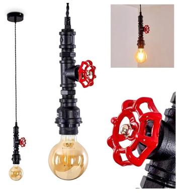 Hanglamp Firehose , zwart/brons/rood beschikbaar voor biedingen